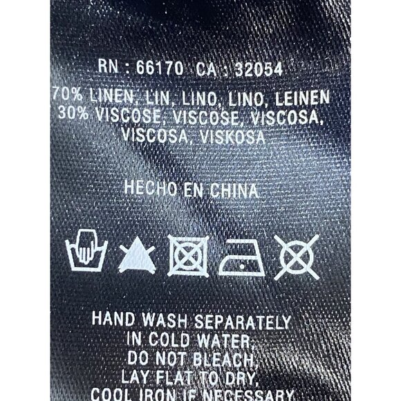 Angel Of The North Gray Size Small Ruffle Back Open Cardigan Linen Blend Pockets - Picture 4 of 11